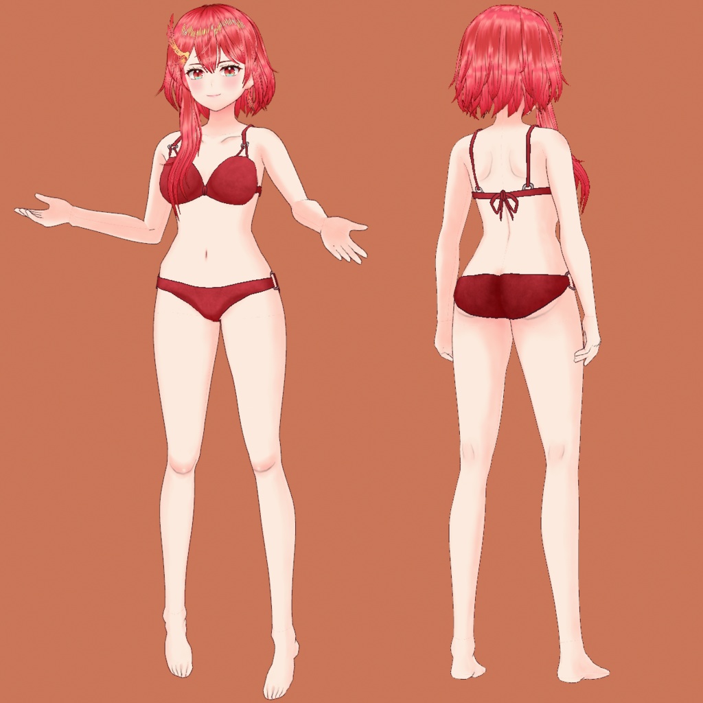 Synthesizer V Chiyu Simple VRoid Model