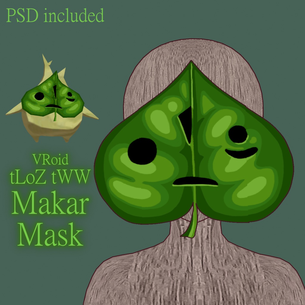 VRoid tLoZ tWW Makar Mask