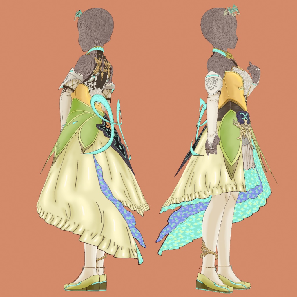 FFXIV VRoid & PSD Sphene Dress