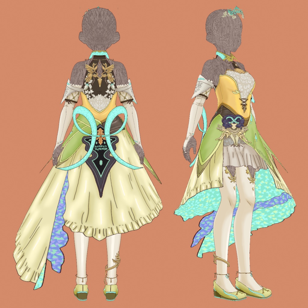 FFXIV VRoid & PSD Sphene Dress