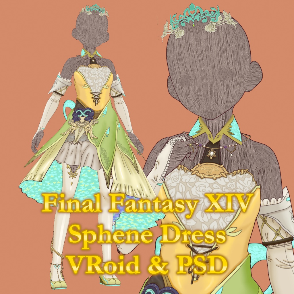 FFXIV VRoid & PSD Sphene Dress