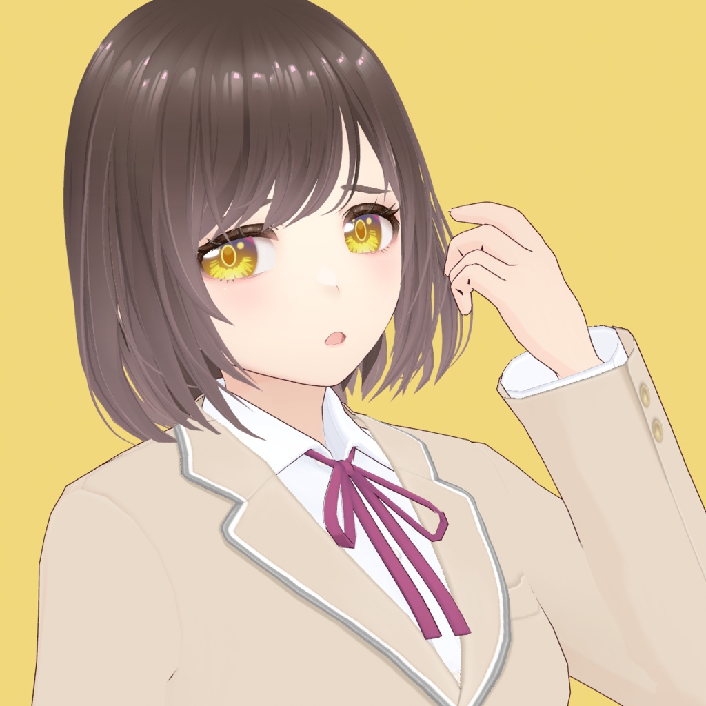 VRoid Inept Villainess Kou Reirin Eyes PNG & PSD