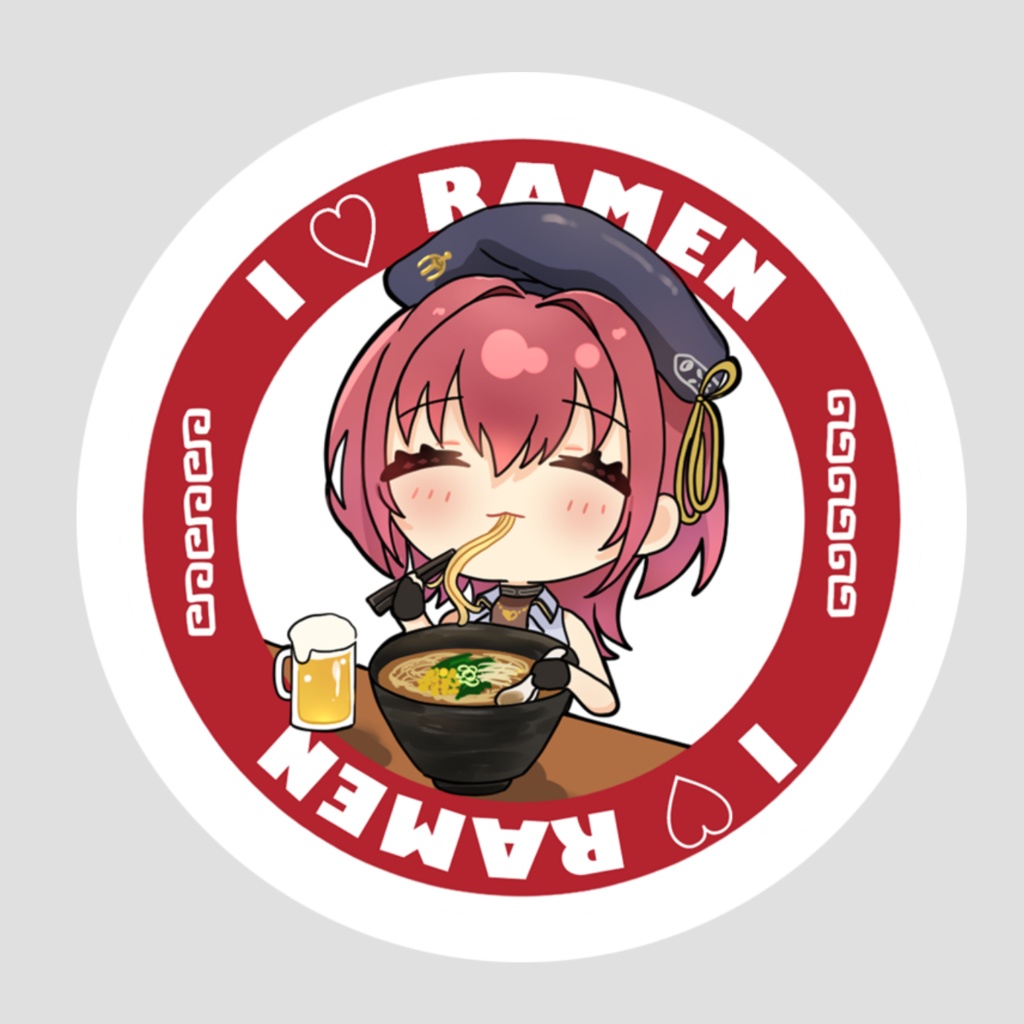 【非公式】宝鐘マリンラーメンステッカー