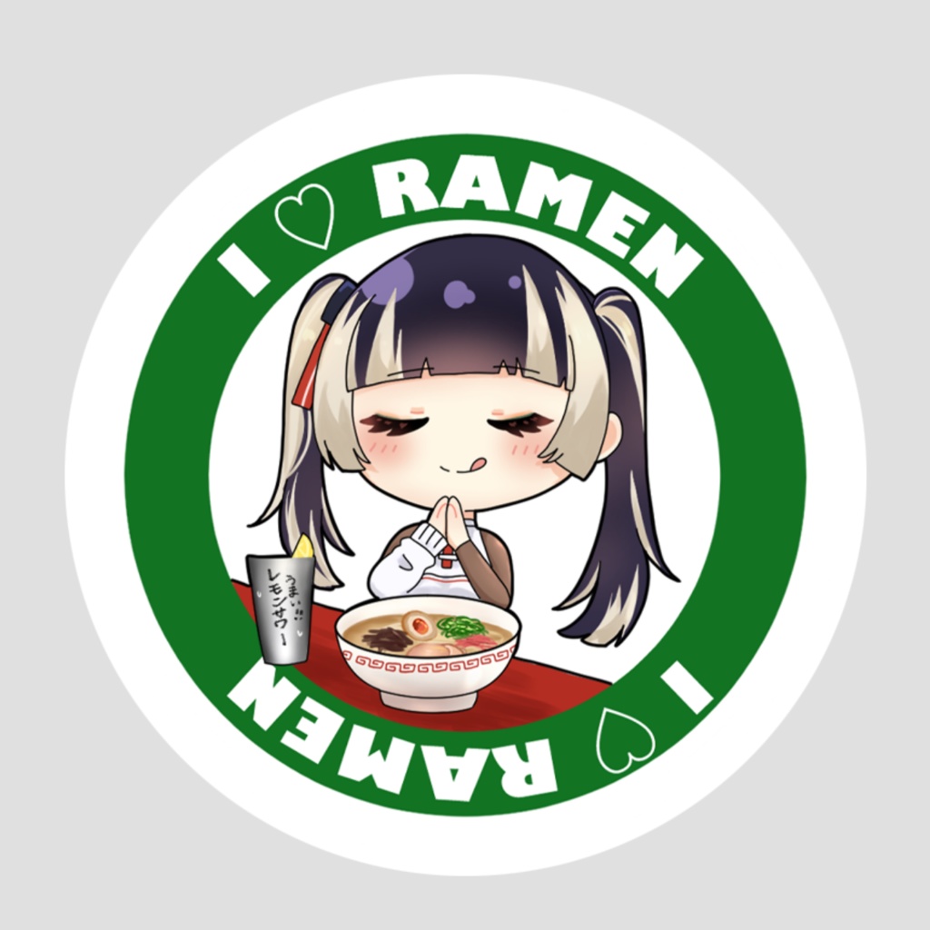 【非公式】儒烏風亭らでんラーメンステッカー