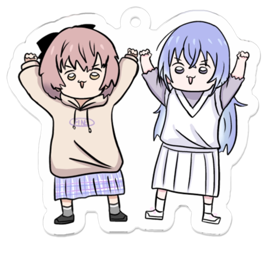 だぶるはアクリルキーホルダー