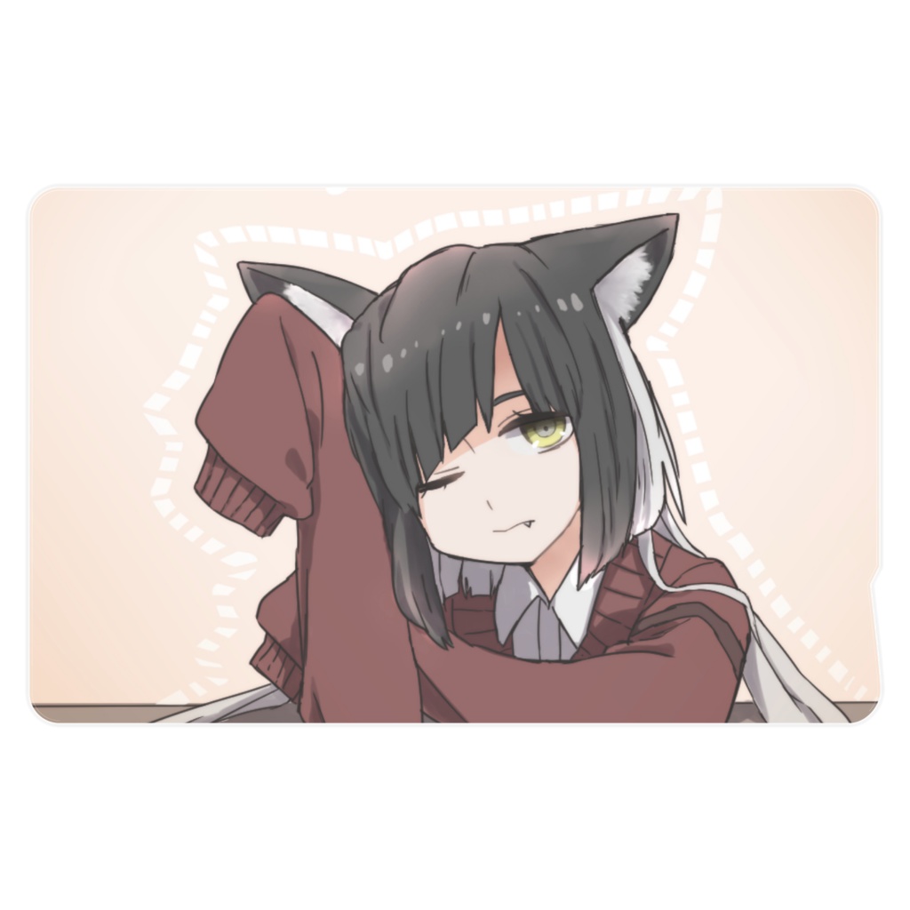 ねこみみちゃんＩＣステッカー
