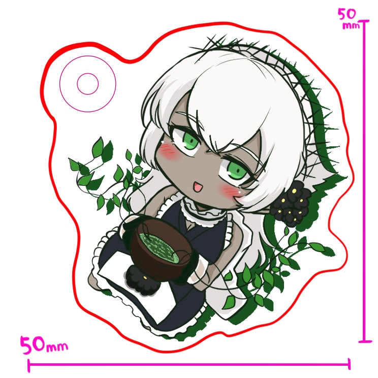 【C107】クルル　アクリルキーホルダー