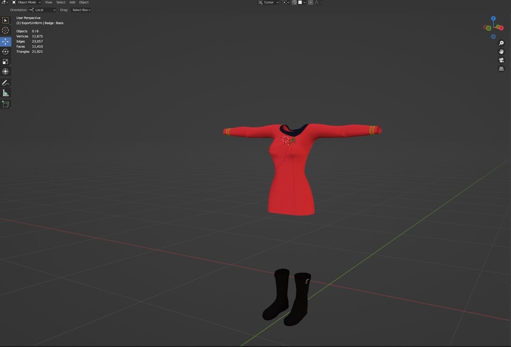 Star Trek: The Original Series (TOS) Uniform (Mini-skirt version)