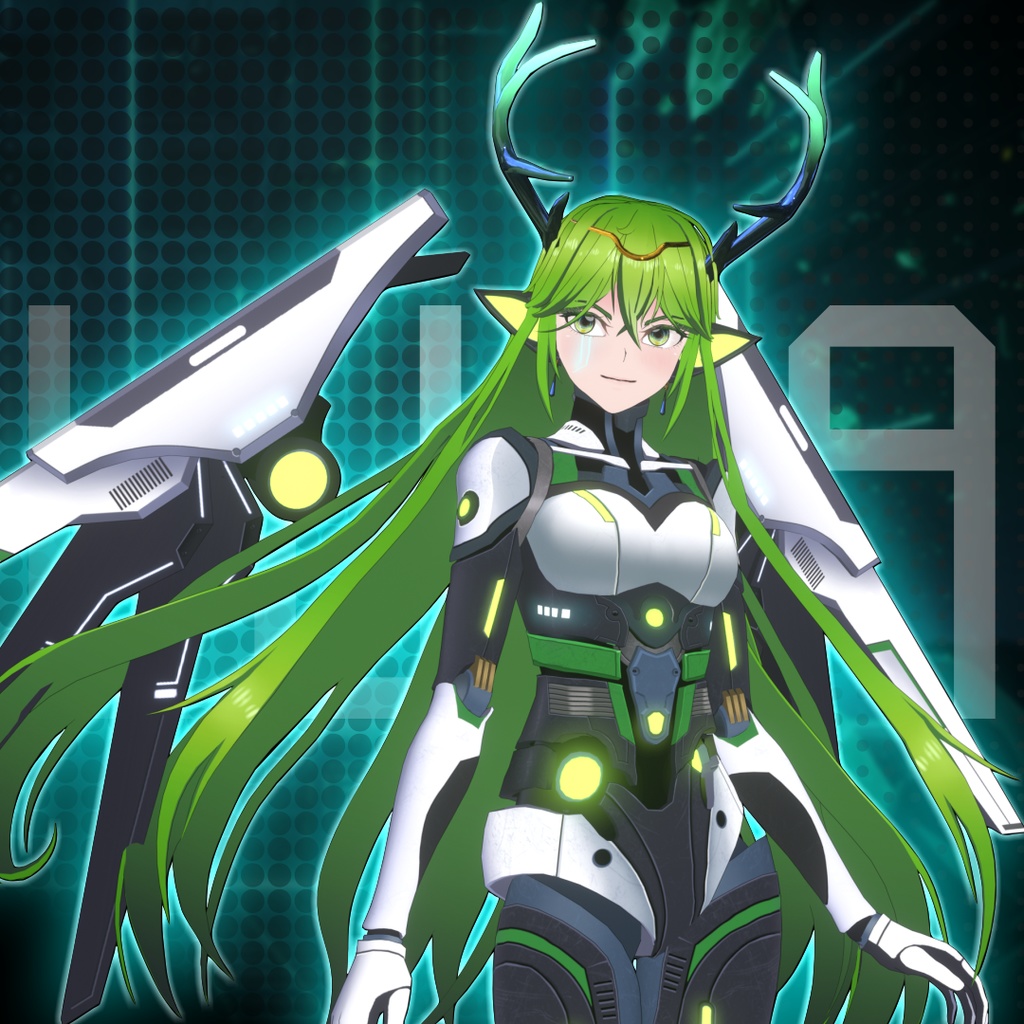 【オリジナル3Dモデル】サイバーエルフ:「エーテル.ルナ」 AETHER LUNA