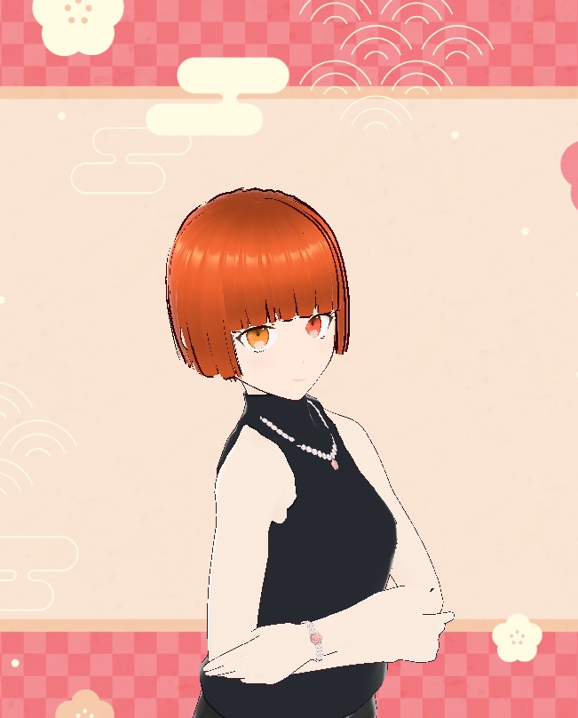 【clusterですぐ使える】3Dモデル鮭野イクラ【VRM】