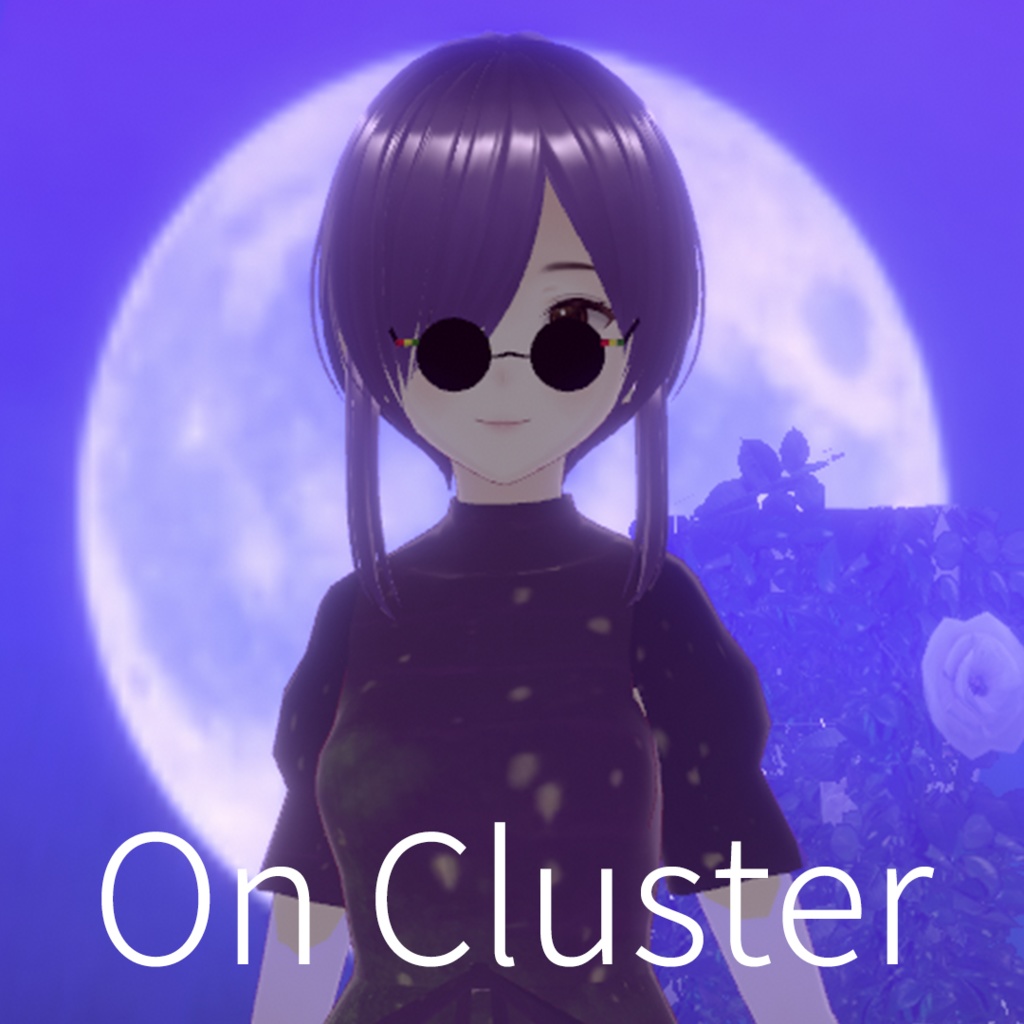 【商用可能✨️XWearでVRChatもVRMも】瞳もアピール。半ズレサングラス【レゲエカラー】