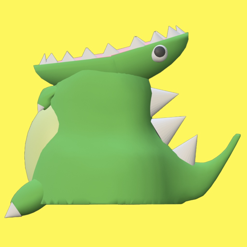 3Dモデル衣装おしりがかわいい「はんぐるみ 恐竜.ver」【XWear対応!商用可能・おまけつき】