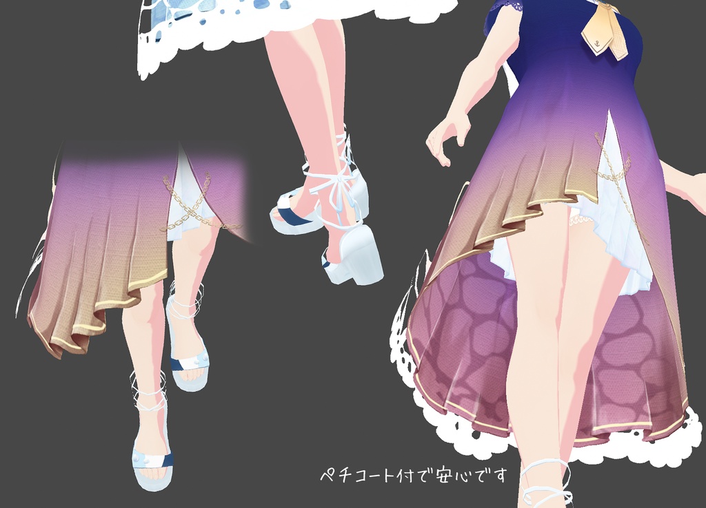 【Vroid】水面セーラー【無料版有】