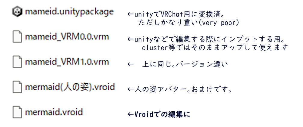 【Vroid】人魚【VRMアバター】