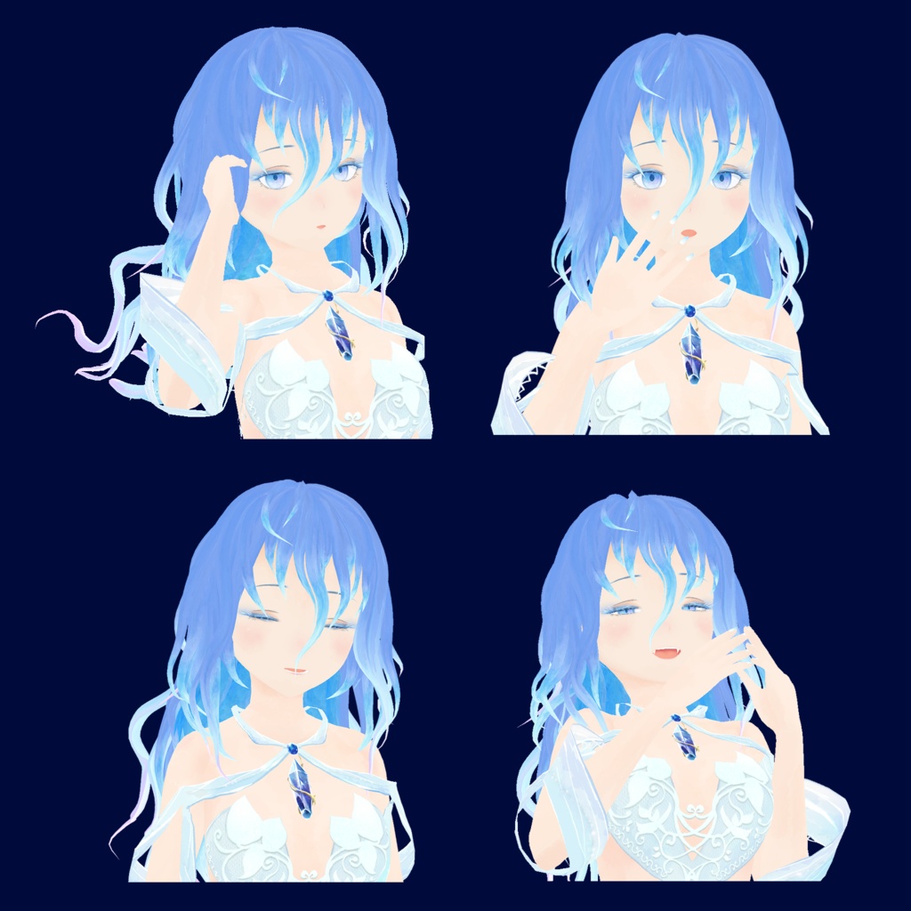 【Vroid】人魚【VRMアバター】