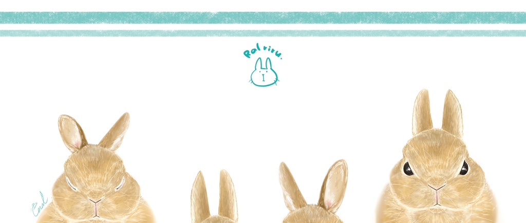 「うさぎのみみ」マグカップ【オリジナル】