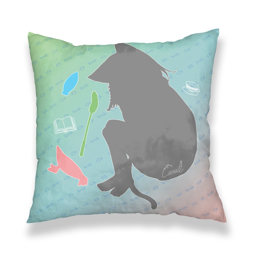 くろねこクッションカバー