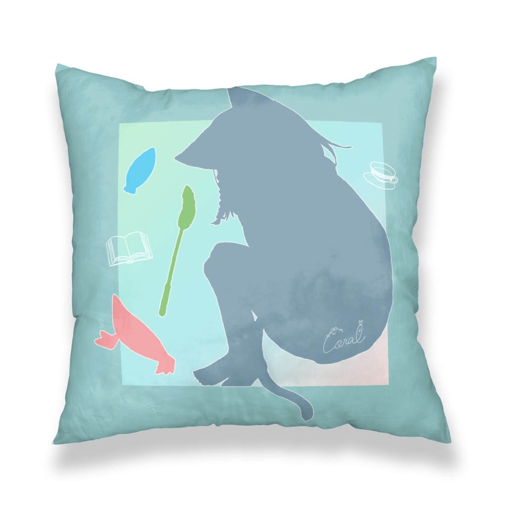 くろねこクッションカバー