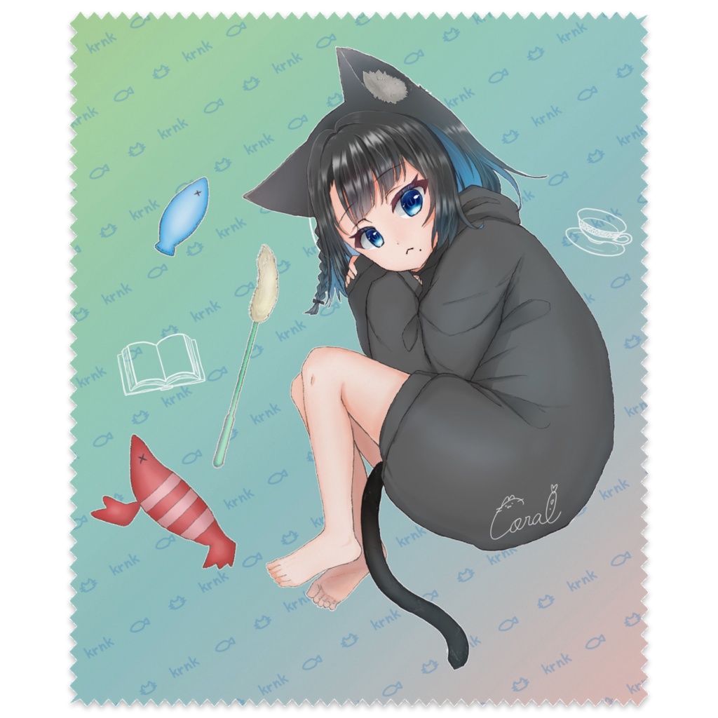 くろねこメガネ拭き