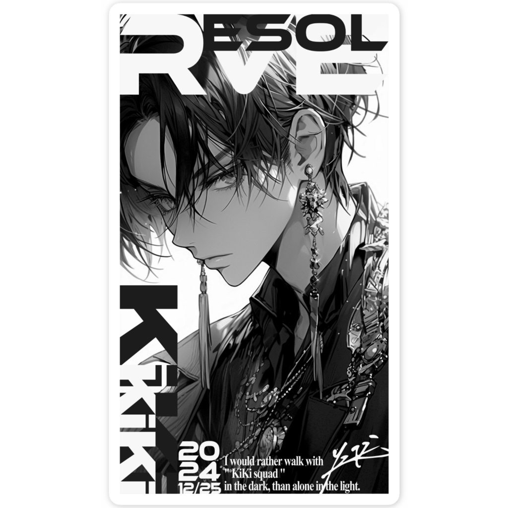 KiKi - スマホステッカーA