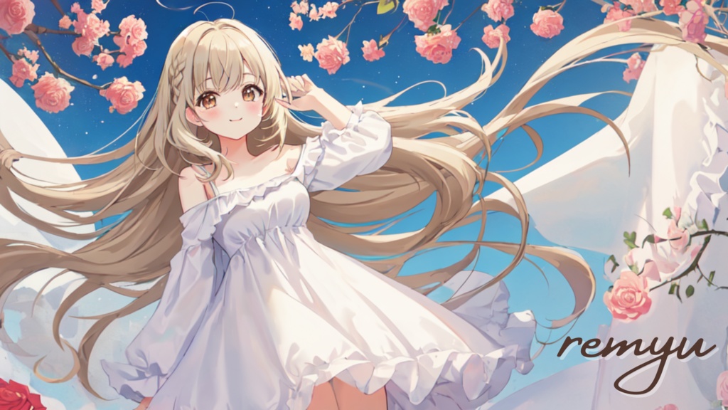 【PC壁紙】れみゅと春デート