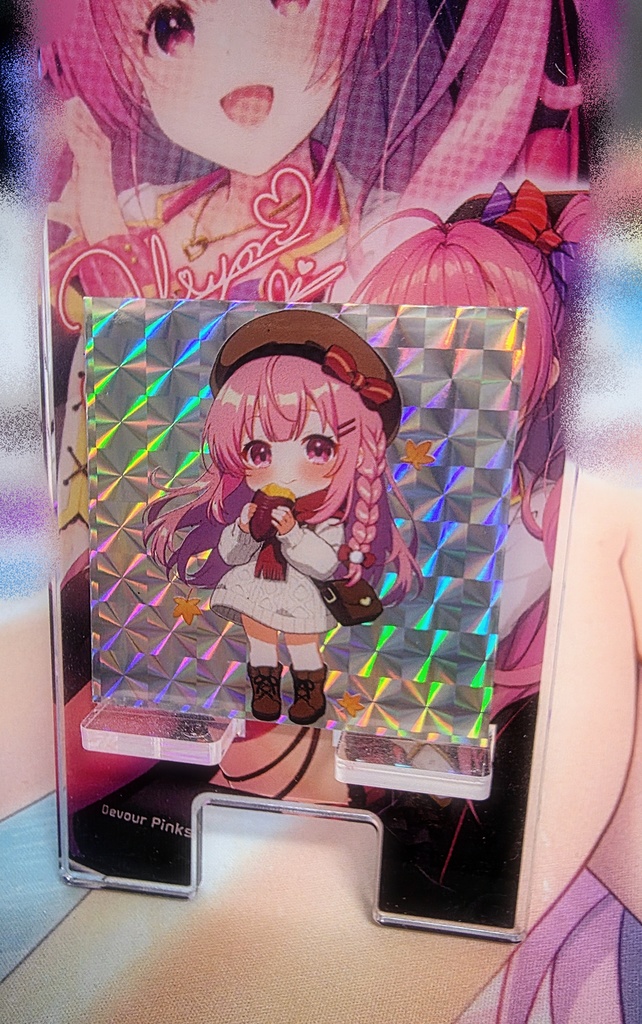 ひよいもちゃんアクリルキーホルダー(キラキラシール付き!)