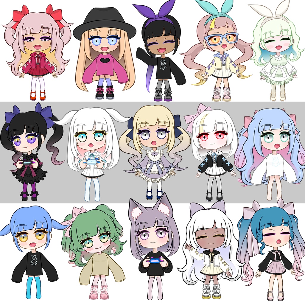 カスタマイズ出来る 汎用デフォルメLIVE2Dモデル KOKOMIちゃん