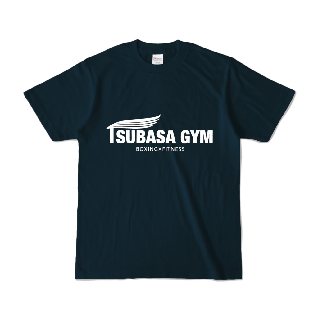「ツバサジム」ロゴ入りTシャツ ネイビー