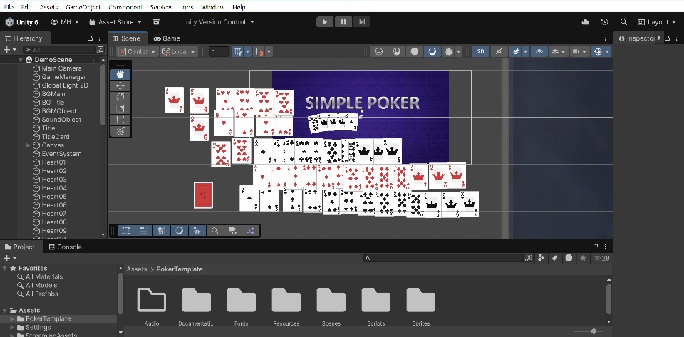 Unityパッケージ ポーカーゲーム