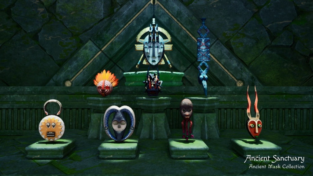 民族仮面コレクション 8種パック【ゲーム用3Dアセット】