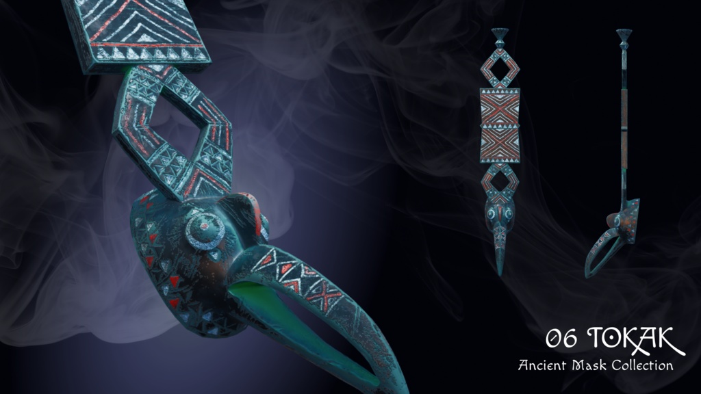 民族仮面コレクション 8種パック【ゲーム用3Dアセット】