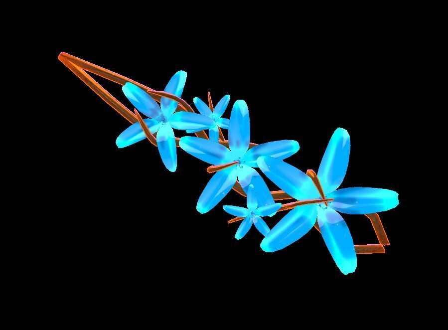 ヒヤシンスのヘアピン