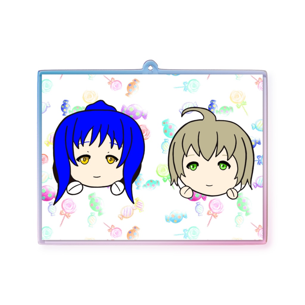 ねそべりぬい風オーロラアクリルキーホルダー(セトルナ)