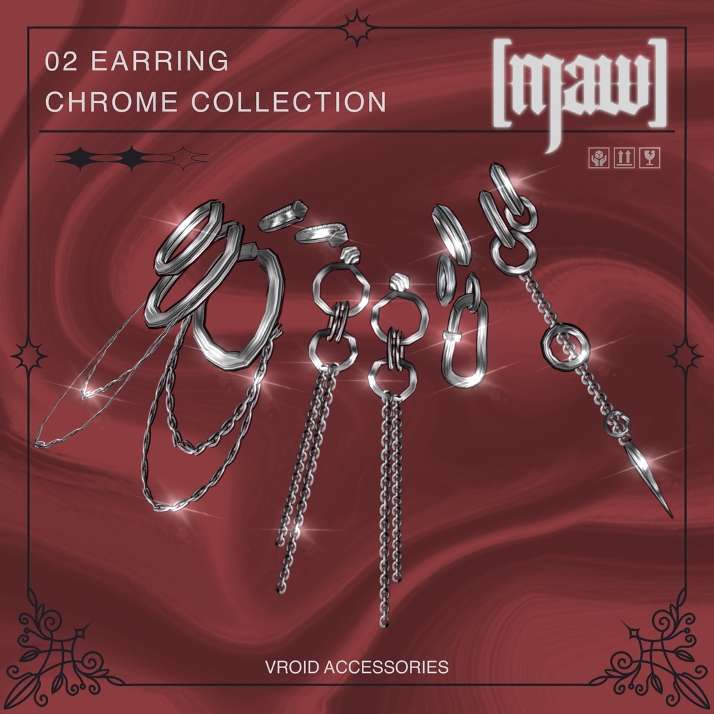 02 EARRINGS VROID by [maw]