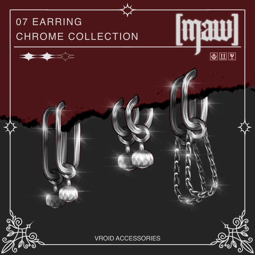 07 EARRINGS VROID by [maw]