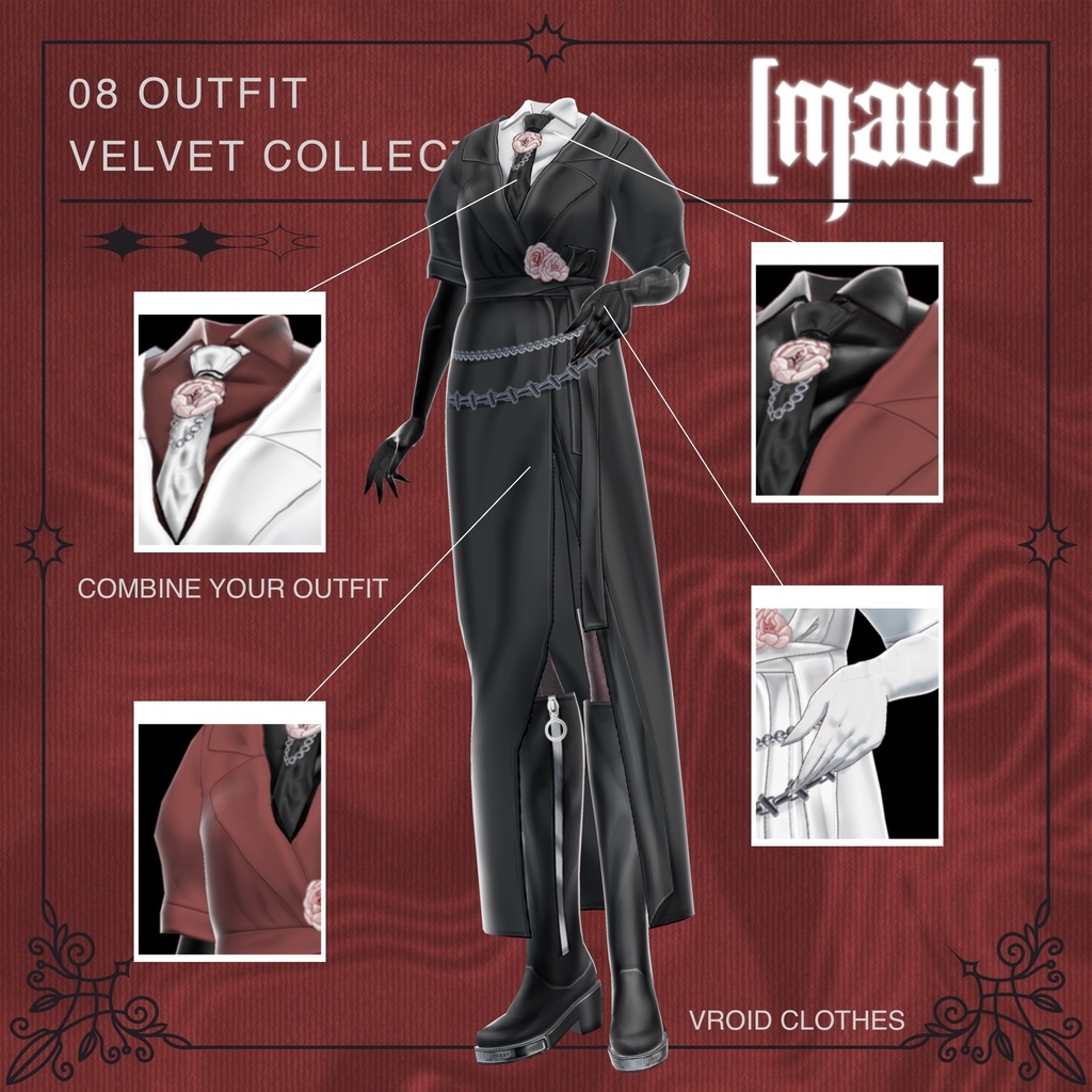 08 OUTFIT VROID by [maw]