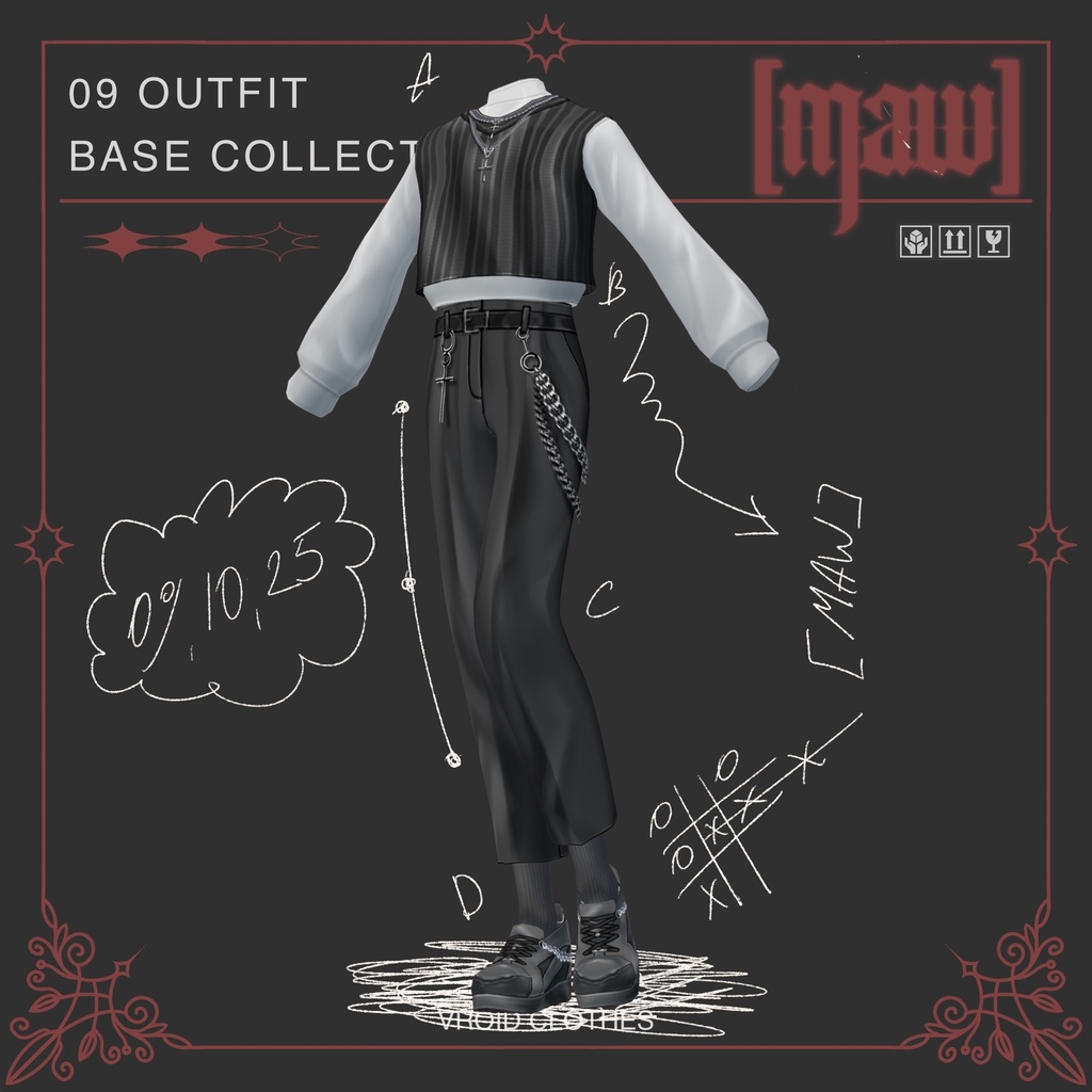 09 OUTFIT VROID by [maw]