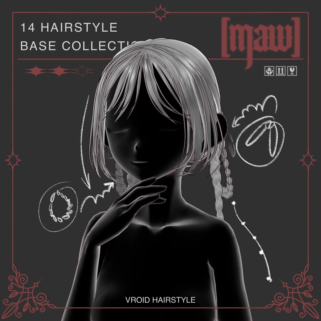 14 HAIRSTYLE VROID by [maw]