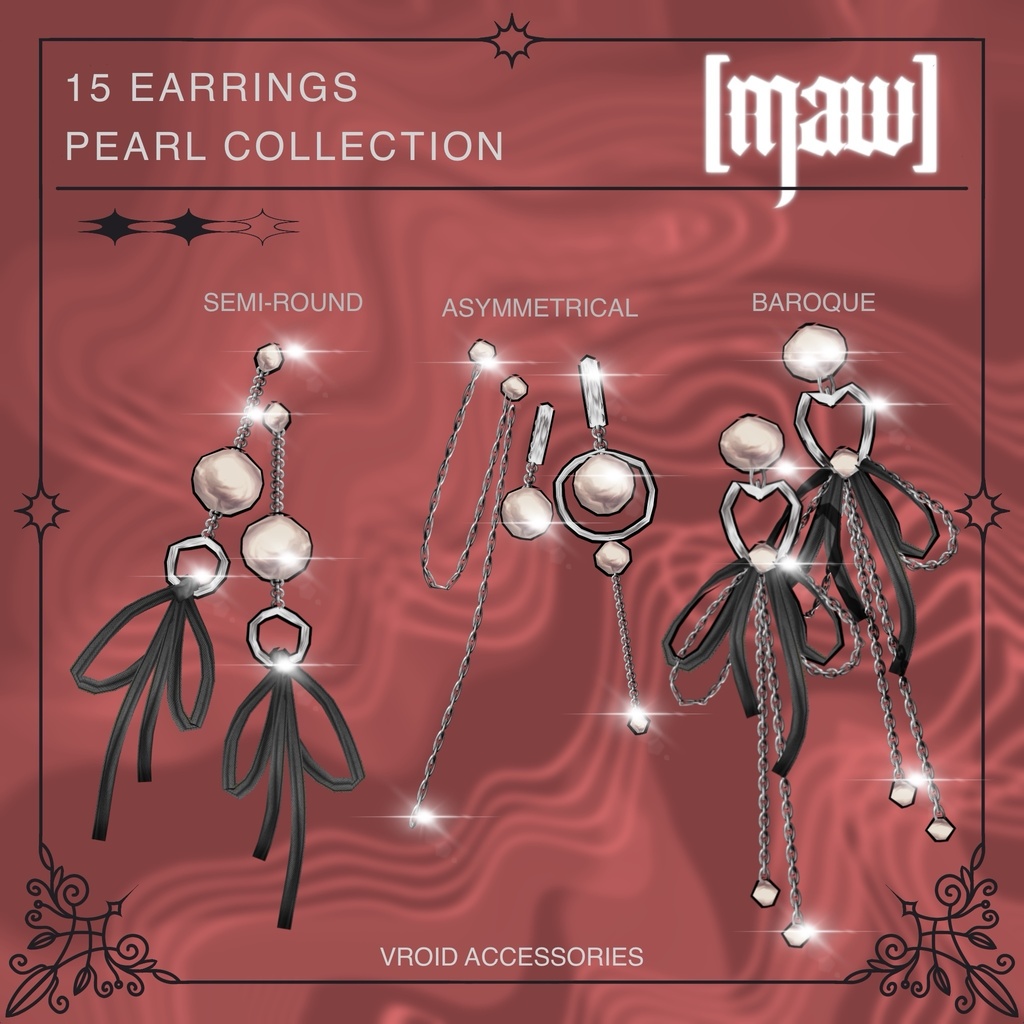 15 EARRINGS VROID by [maw]