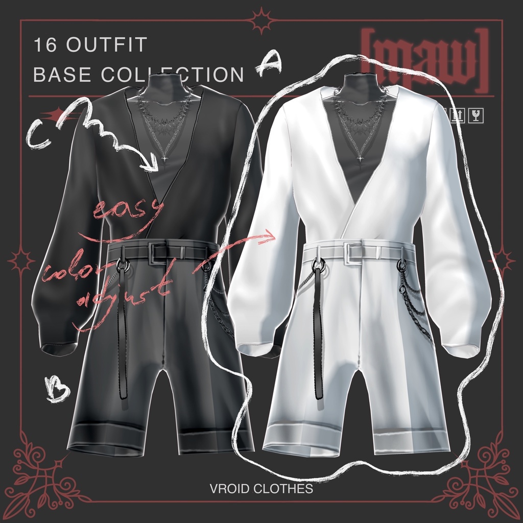 16 OUTFIT VROID by [maw]