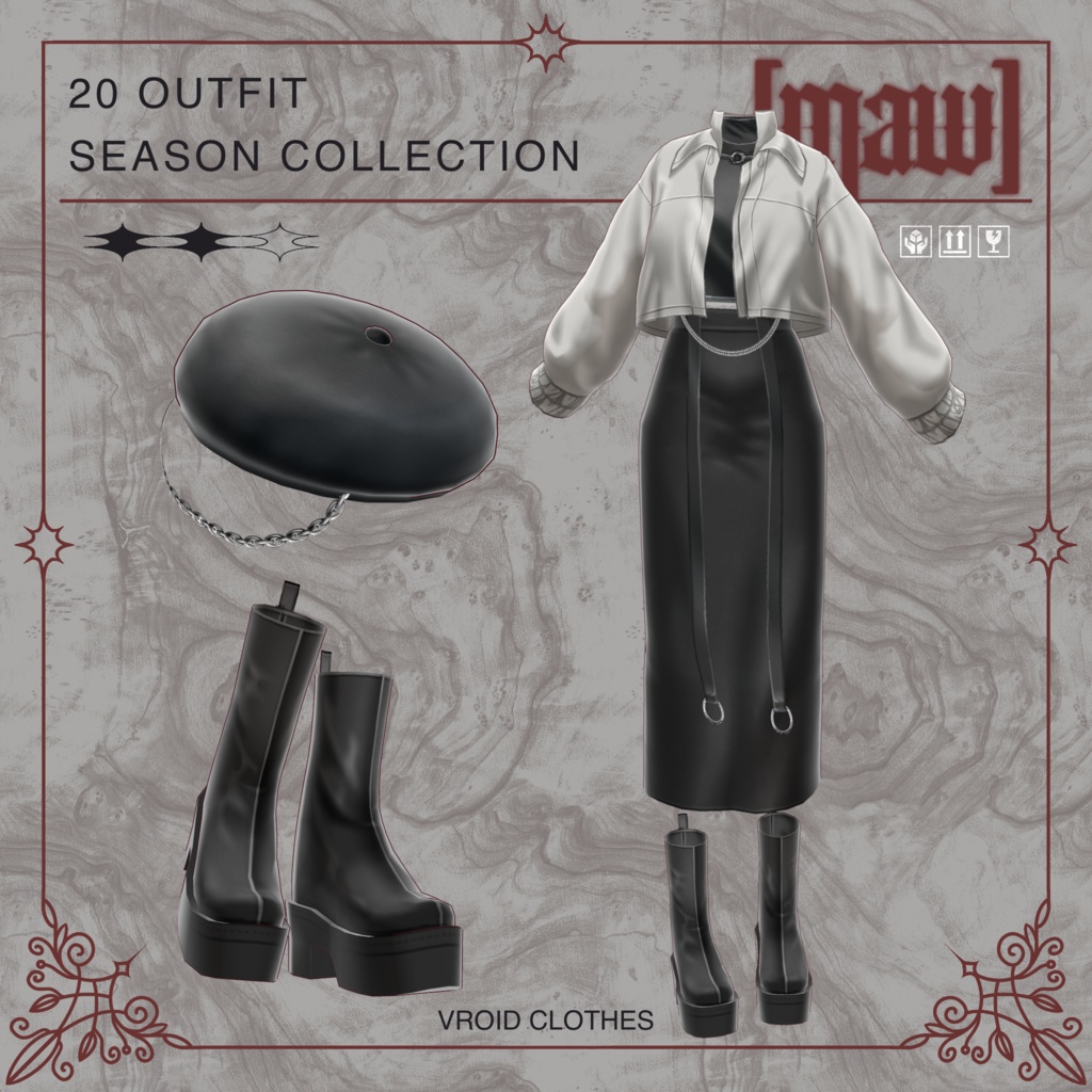 20 OUTFIT VROID by [maw]
