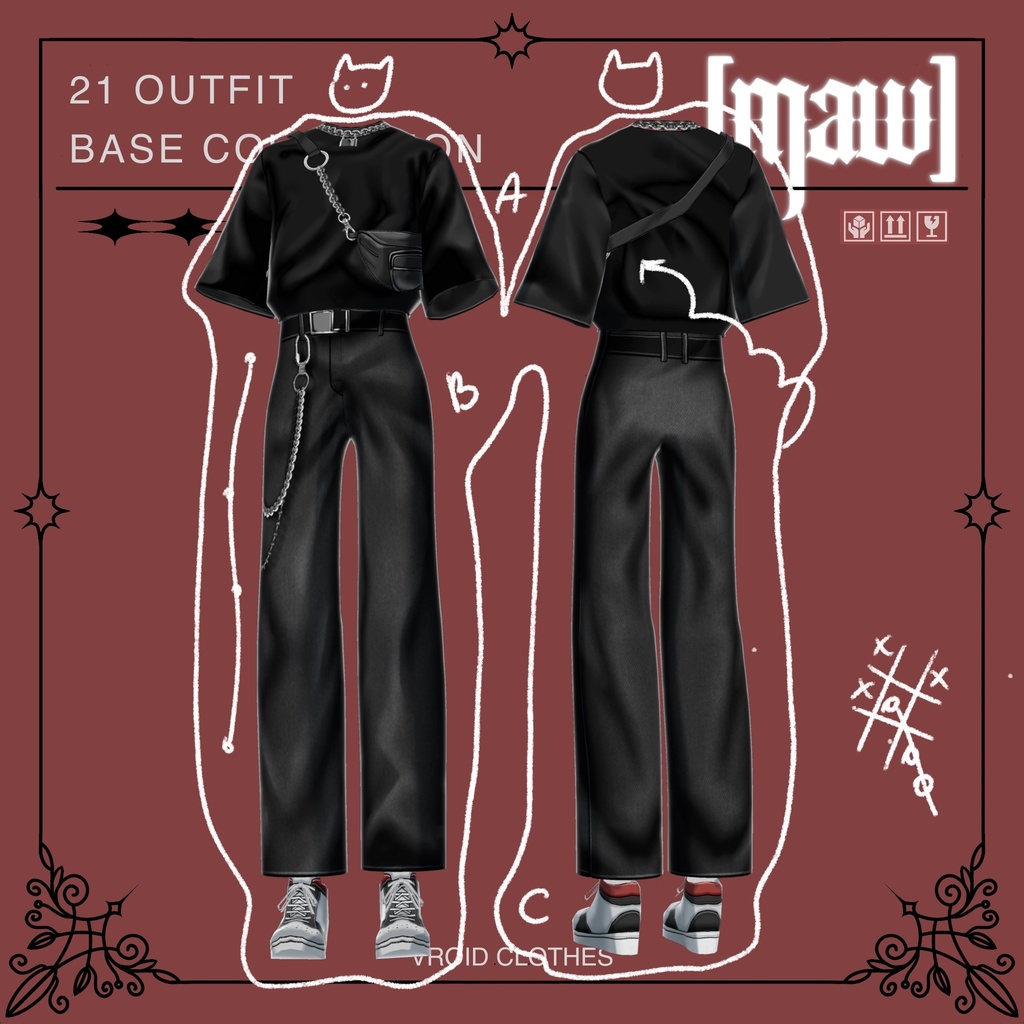 21 OUTFIT VROID by [maw]