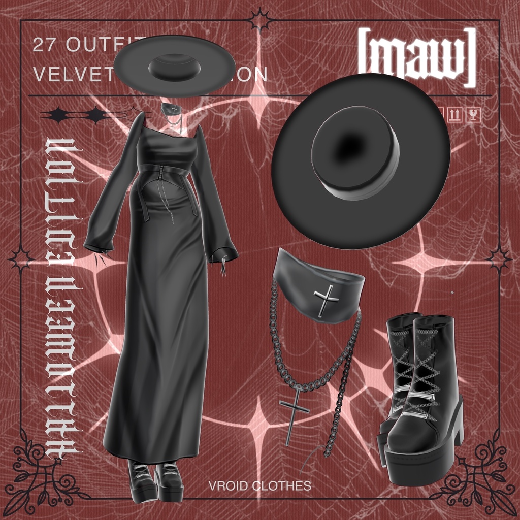 27 OUTFIT VROID by [maw] HALLOWEEN EDITION