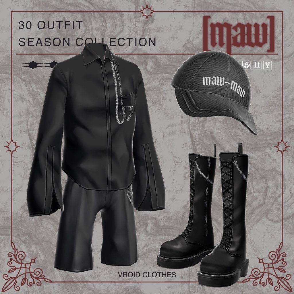 30 OUTFIT VROID by [maw]