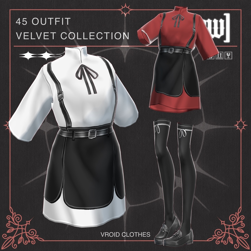45 OUTFIT VROID by [maw] |FULL COLOR CUSTOMIZATION|