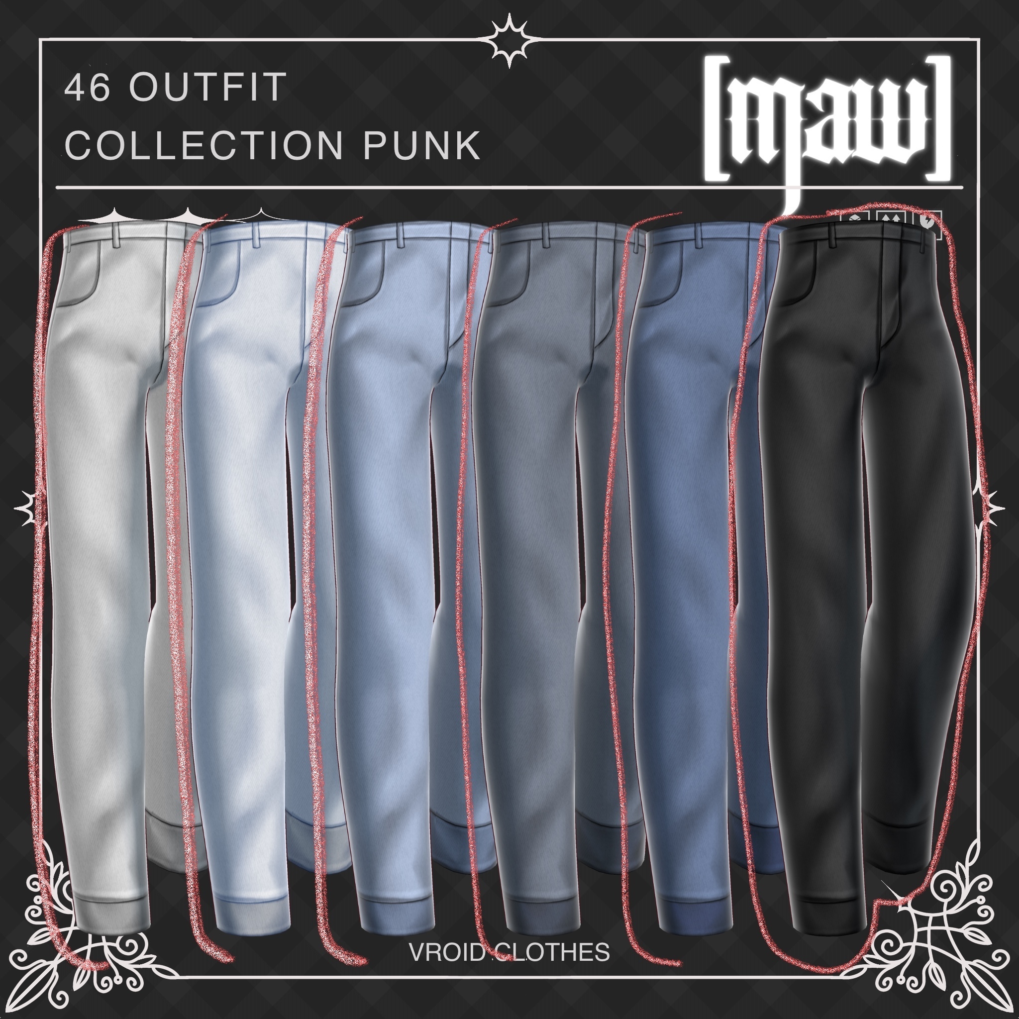 46 OUTFIT VROID by [maw] |FULL COLOR CUSTOMIZATION| - [maw] - BOOTH