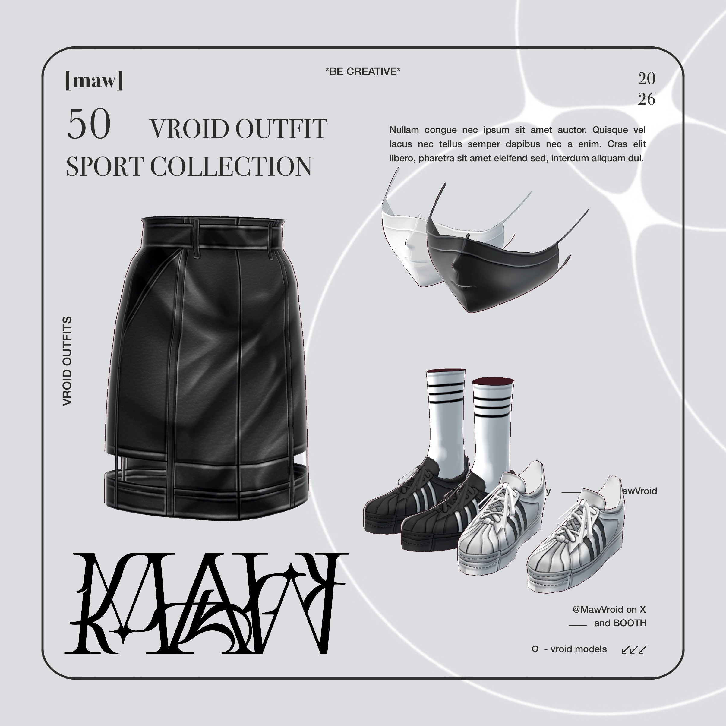 50 OUTFIT VROID by [maw] |FULL COLOR CUSTOMIZATION| - [maw] - BOOTH