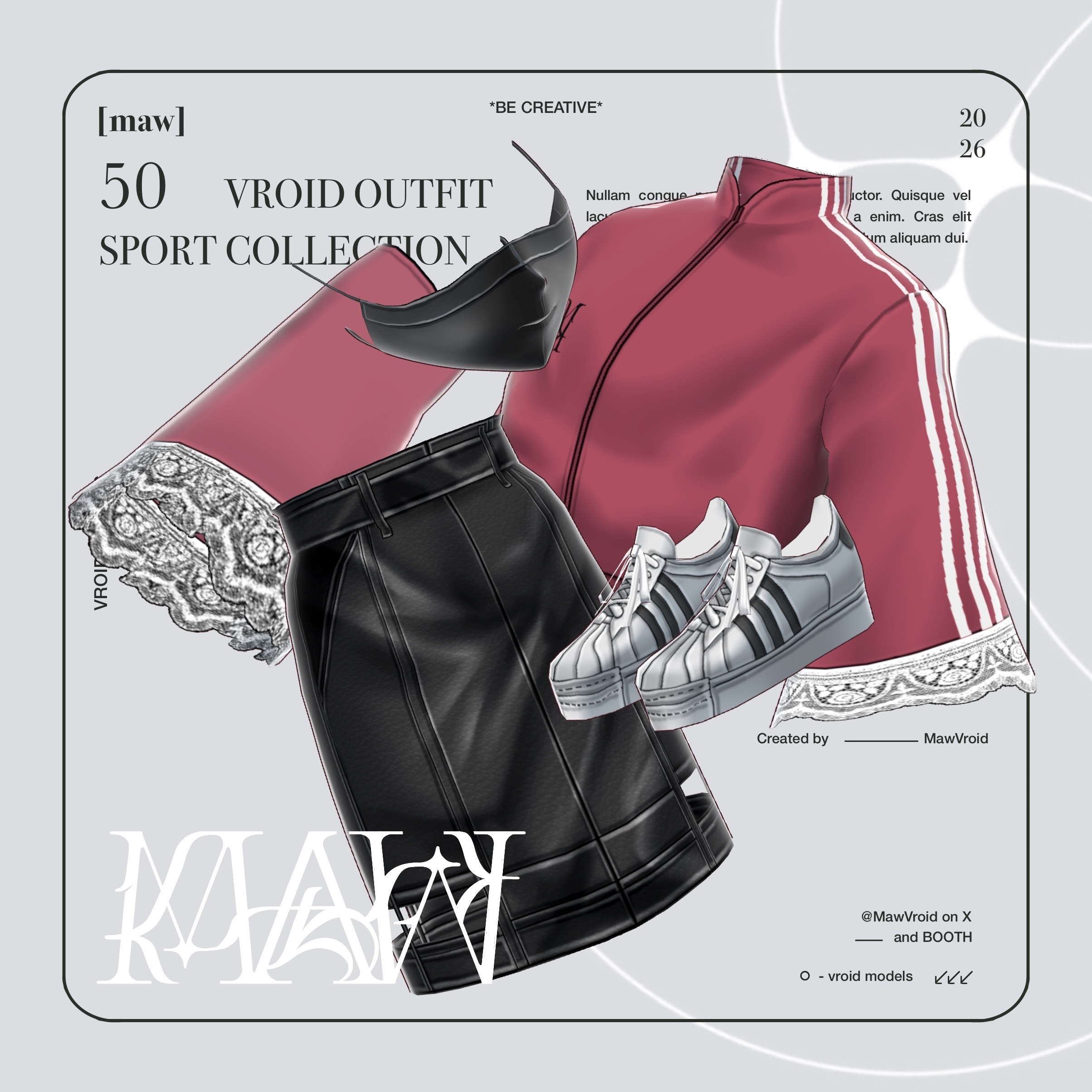 50 OUTFIT VROID by [maw] |FULL COLOR CUSTOMIZATION| - [maw] - BOOTH