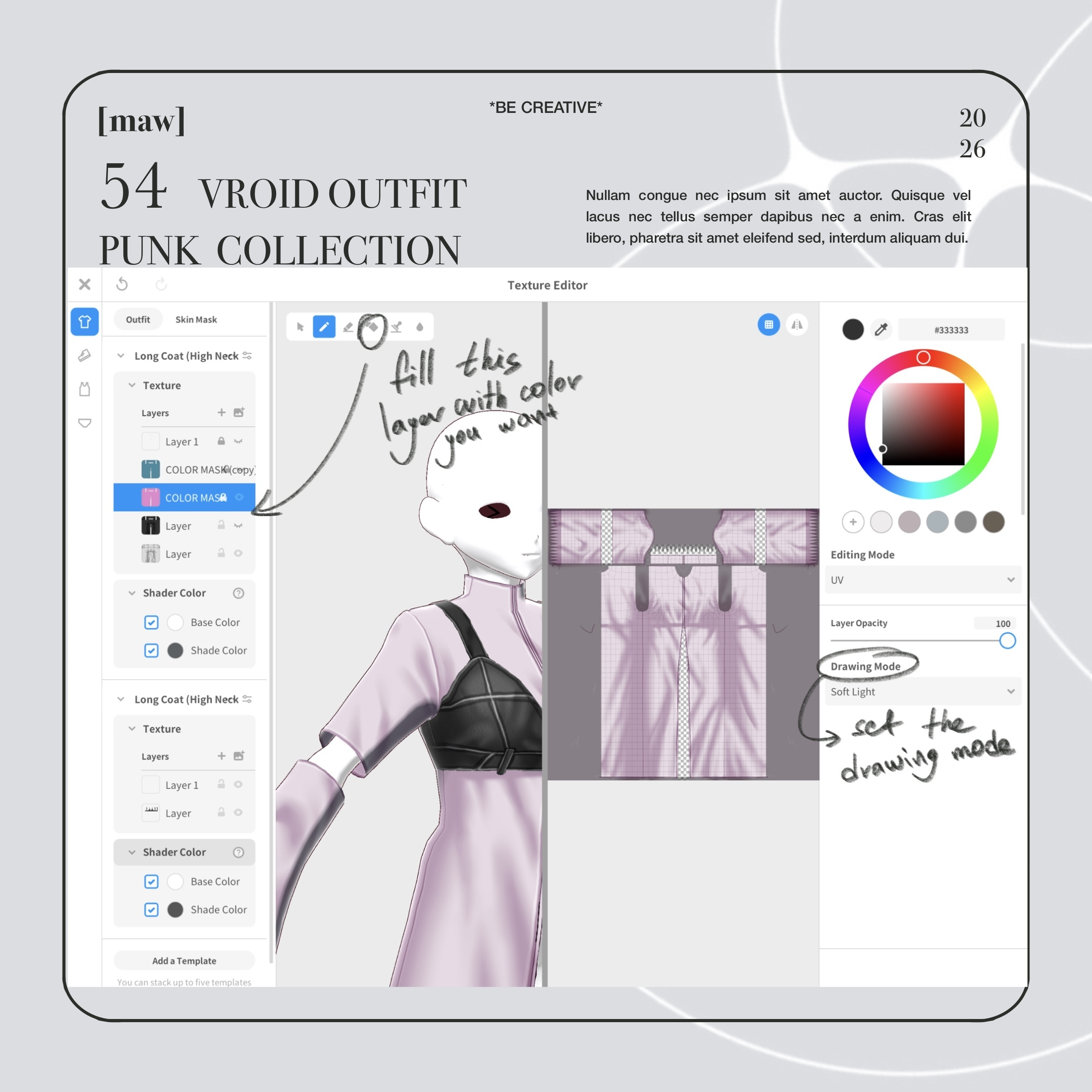 54 OUTFIT VROID by [maw] |FULL COLOR CUSTOMIZATION| - [maw] - BOOTH