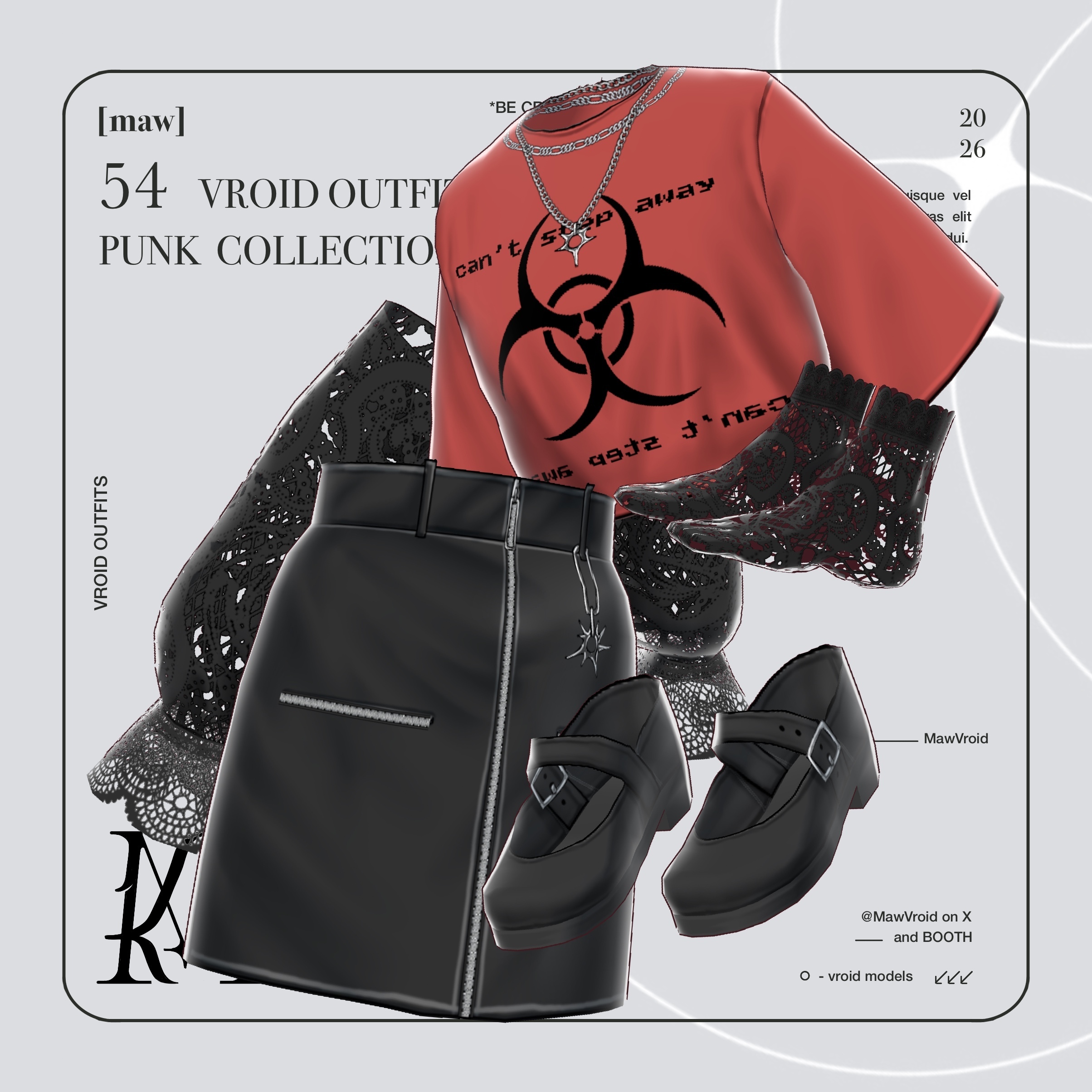 54 OUTFIT VROID by [maw] |FULL COLOR CUSTOMIZATION| - [maw] - BOOTH